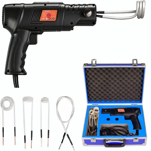 Induction Heater Tool 2500W Magnetic Heat for Easy Bolt & Rusty Screw Removal, Includes 4 Coils and Toolbox 110V US