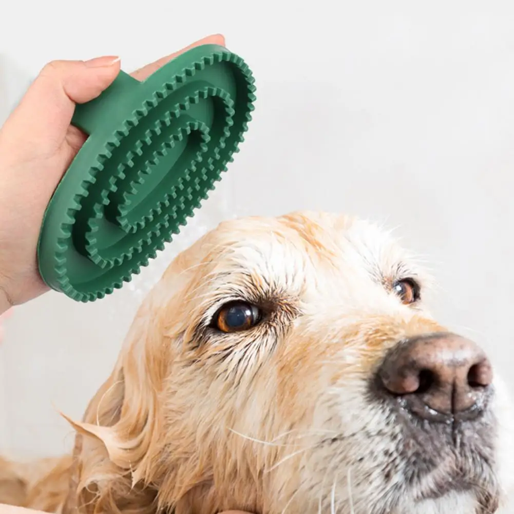 Ferramentas de lavagem de cachorros limem profundamente cheiro-menos suprimentos para animais de estimação cerdas de silicone suaves pente de massagem para gatos escova de banho para cães lavável