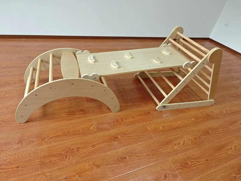 Hot Selling 3-in-1 Montessori  - Kids Outdoor Climbing Frame recension och pris