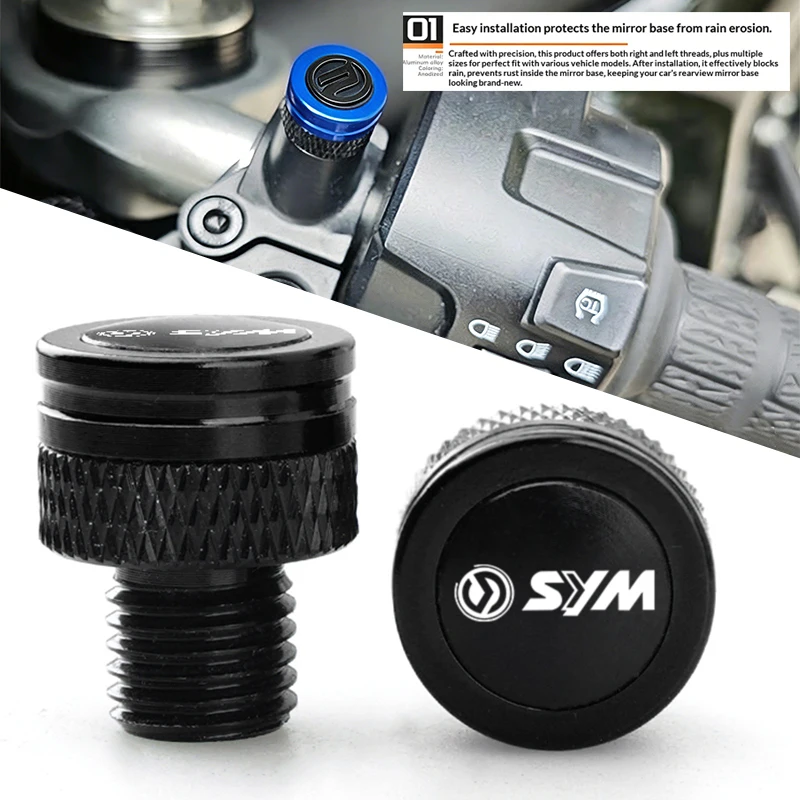 

Motorcycle For SYM CRUISYM GTS 300 300i JOYMAX 250 300 jet x 150 ADX 125 300 adxtg 400 Tire Valve Caps Rearview Mirror Hole Plug