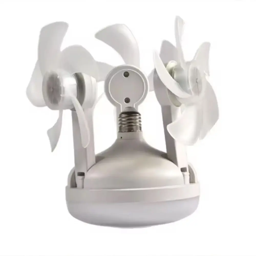 2 in 1 Ceiling Fan Remote Control 3 Gears Dimming Hanging Fan with LED Light Eye Protection Universal Electric Cordless Fan