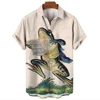 3D Printed Men Hawaiian Streetwear Funny Frog