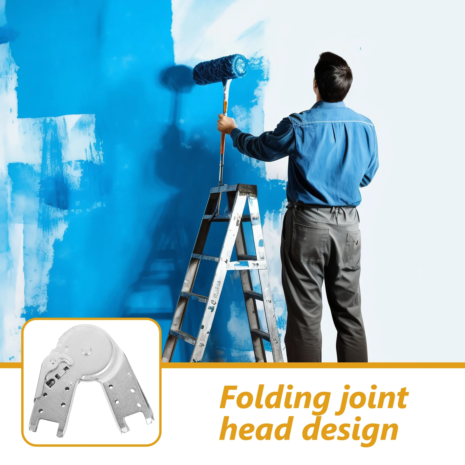 

Heavy Duty Folding Joint Connector Step Replacement Kit Steel Accessories Lightweight Durable Hasp Hinge For Attic Ladder Diy