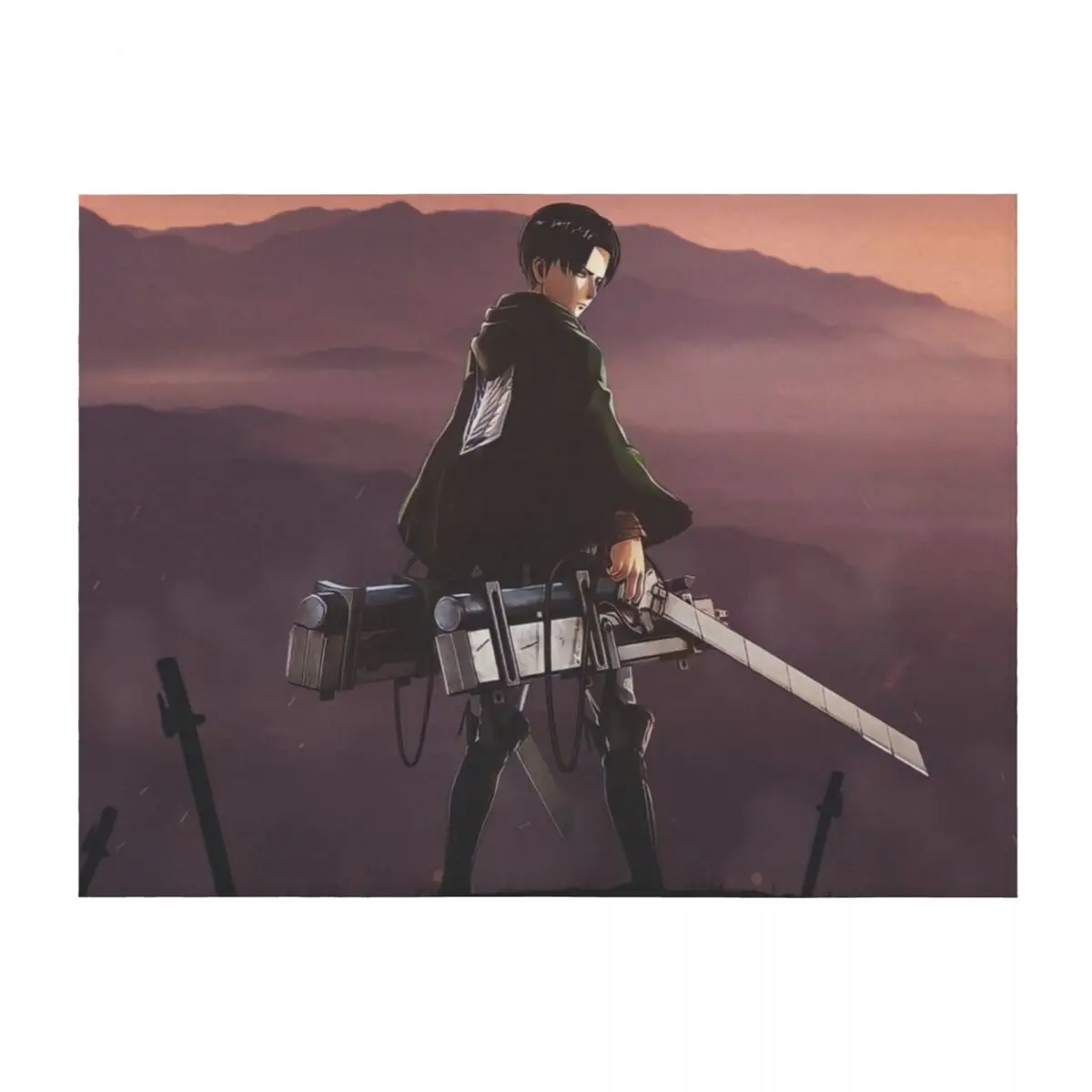 

Одеяло Levi Ackerman, декоративное мягкое одеяло на заказ, среда