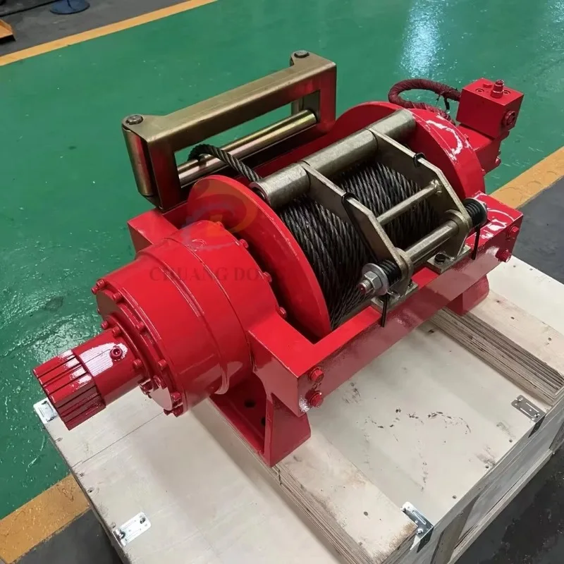 Multi-Ton Hydraulic Cable Pulling Recovery Winch 8–30 Ton / 20000–35000Lbs, Robust Unit for Wrecker Crane Tow Truck Vehicle Road
