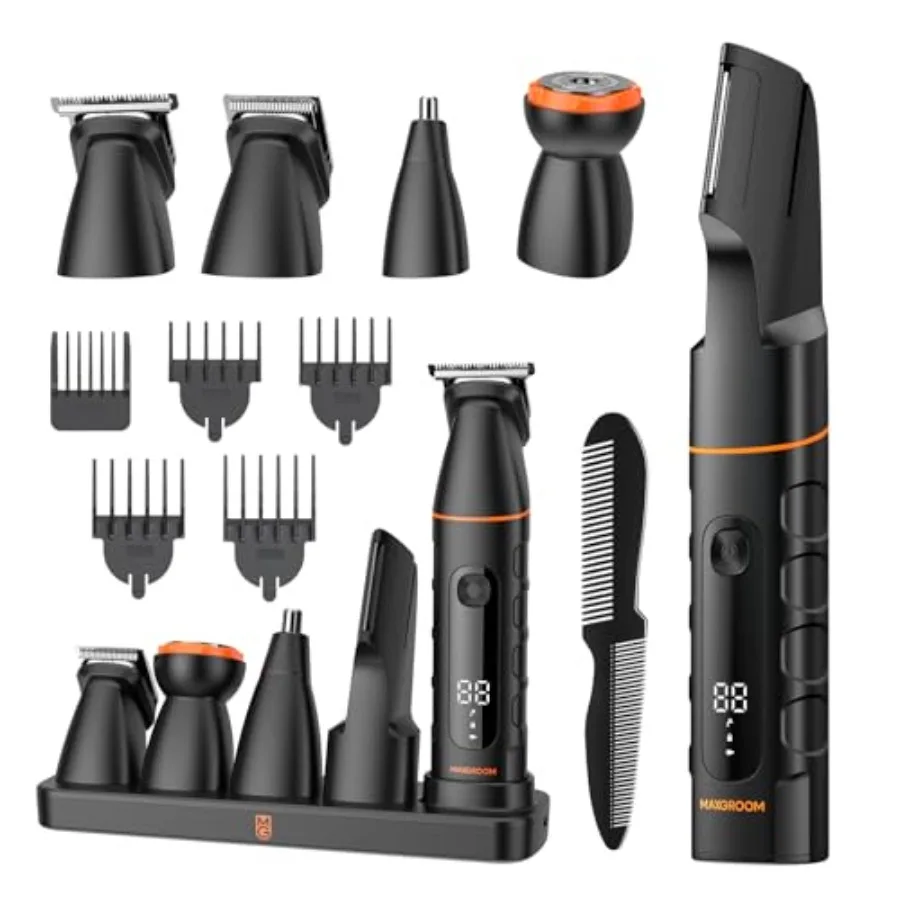 

Manscape All-in-One Body and Pubic Hair Trimmer for Men No-Nick Groin and Ball Shaver Waterproof Mens Electric Grooming Kit wit