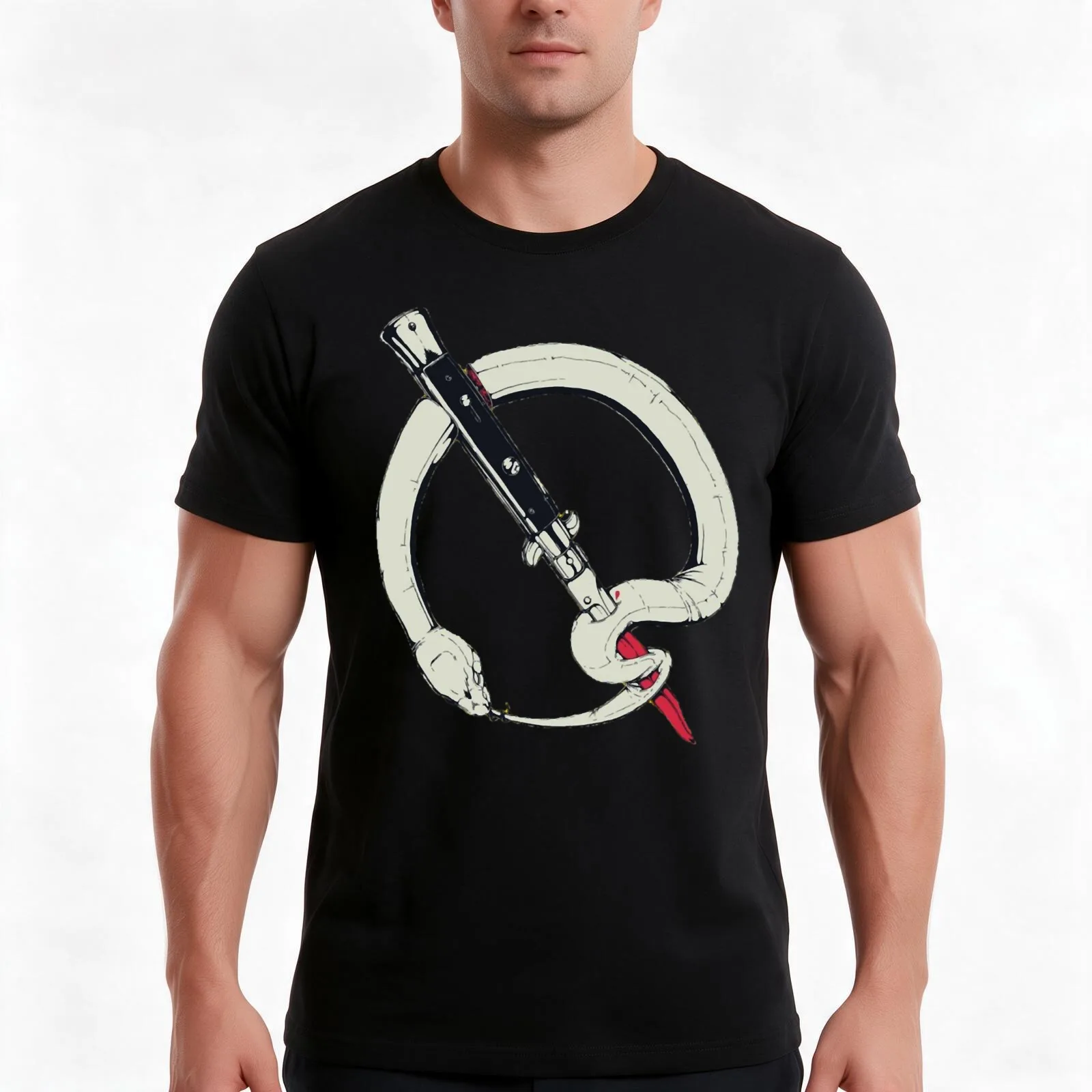 Original Qotsa snake - queens Of The Stone Age T-Shirt Summer Casual Cotton Tee, Unisex Men Women