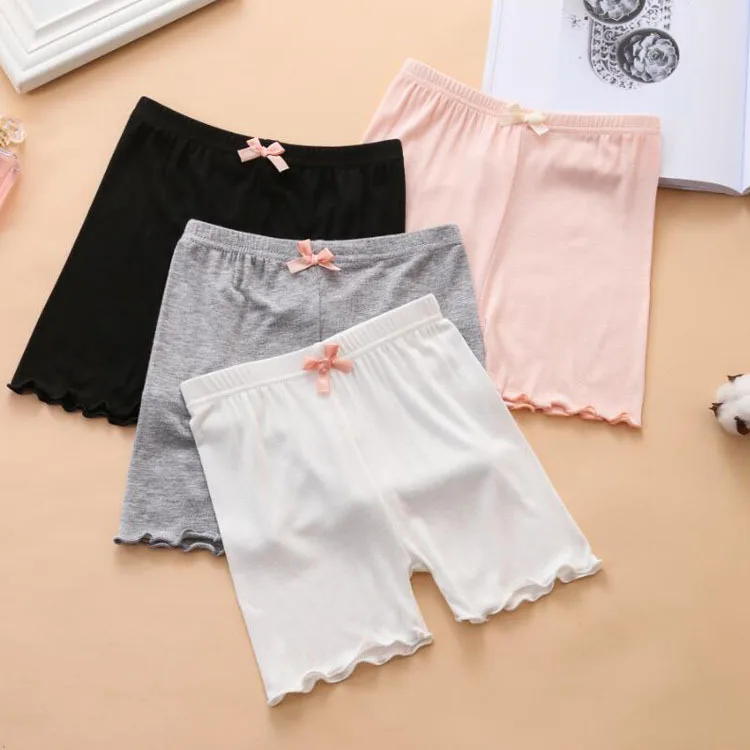 2pcs/Lot Girls Safety Shorts 2024 Summer Toddler Kids Solid Modal Shorts Pants Teenage Panties Children Safety Short Underpants