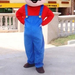 2026 Bearded man Bowser dragon Cartoon character costume Red Clad Worker Mascot Costume Advertising Dress Party