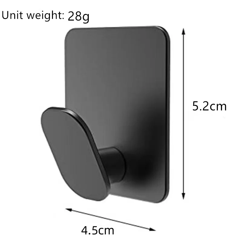 4/1pcs Stainless Steel Bathroom Robe Hooks Adhesive Wall Hook Towel holder Bathroom Kitchen Hardware Multi-Purpose Hanger Hook