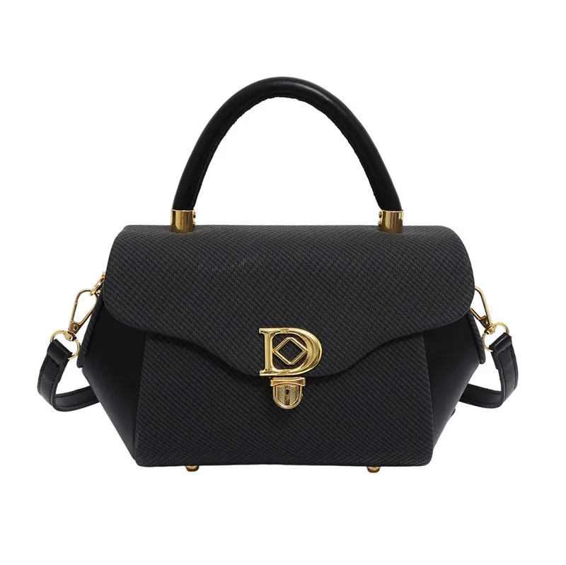 Women's Designer Tote Bag Korean Style Patchwork Crossbody Purse High Quality Leather Small Square Shoulder Bag for Women