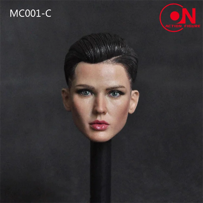 MC001 1/6 Ruby Rose Head Sculpt PVC testa femminile intaglio modello Fit 12 \'\'Soldier Action Figure bambole del corpo