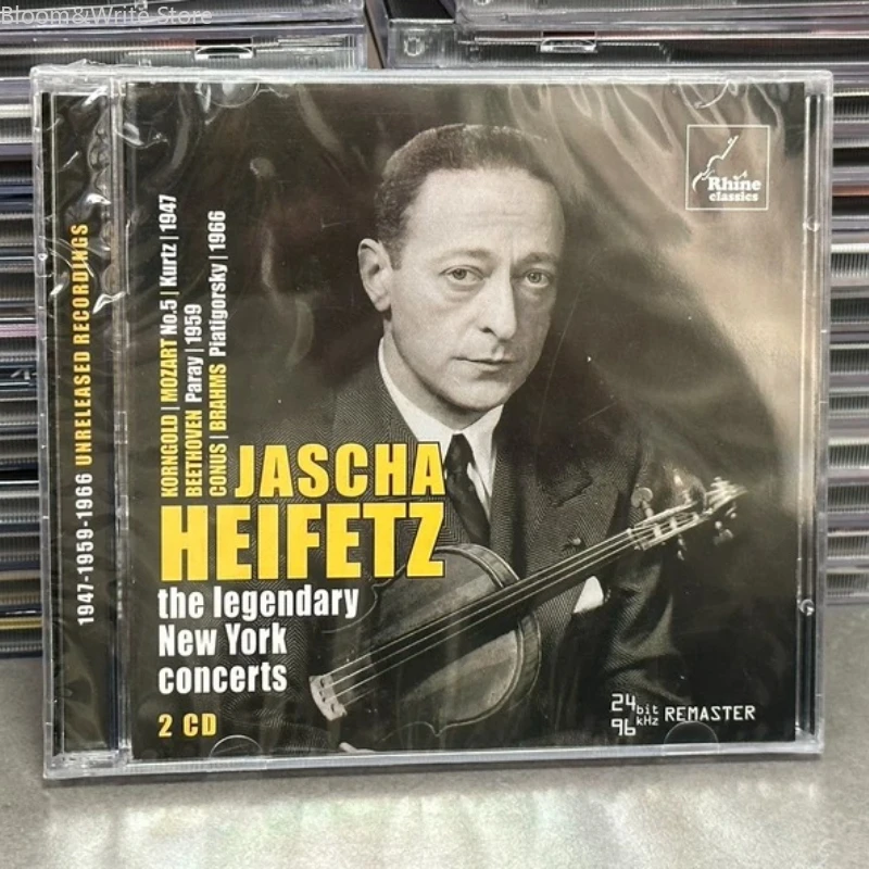

Мастер скрипки, легендарный исполнитель живого исполнения в Нью-Йорке Яша Хейфец, 2 CD. Содержит произведения мастеров, таких как Корнгольд, Моцарт, Конус и другие.
