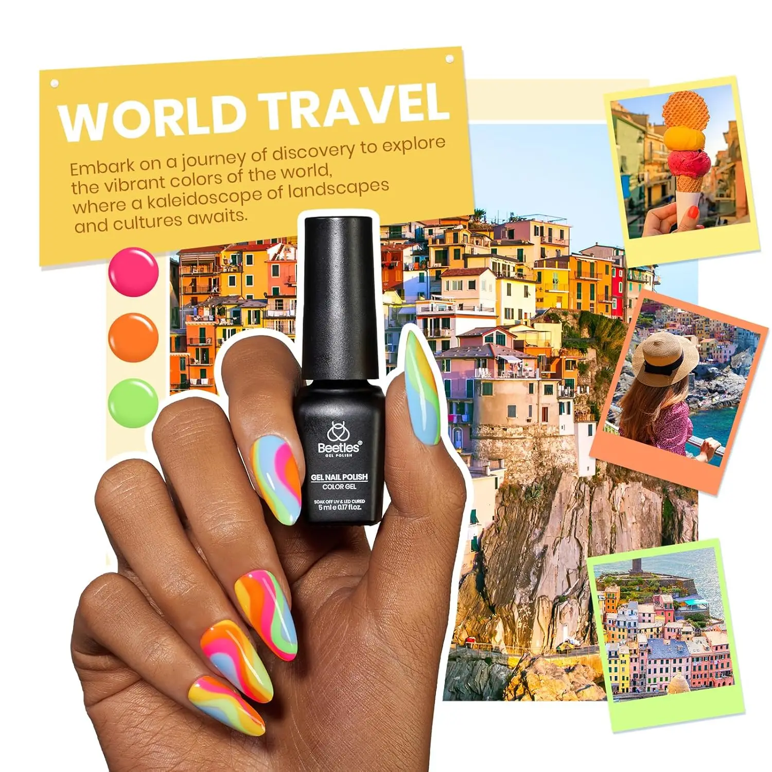 Ensemble de vernis à ongles Gel 77 pièces avec 60 couleurs, effet œil de chat, Base et manteaux de finition, outils d'art de bricolage pour cadeaux à la maison