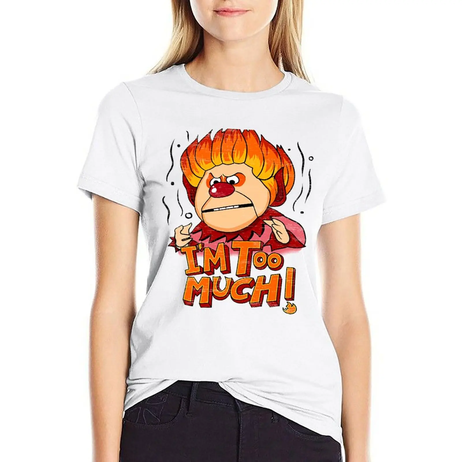 

Heat Miser Vintage T-shirt plus size tops korean fashion shirts graphic tees tops for Women