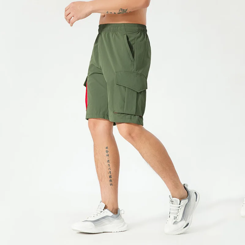 Pantalones Cargo para hombre, Shorts deportivos de secado rápido, holgados, informales, transpirables, para exteriores, verano, europeos y americanos