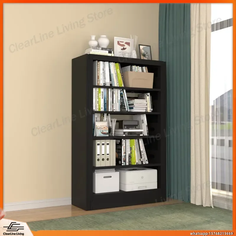 

Modern Metal Bookshelf for Home Office Bedroom Living Room School Library Dining Room Storage Shelf Organizer Adjustable