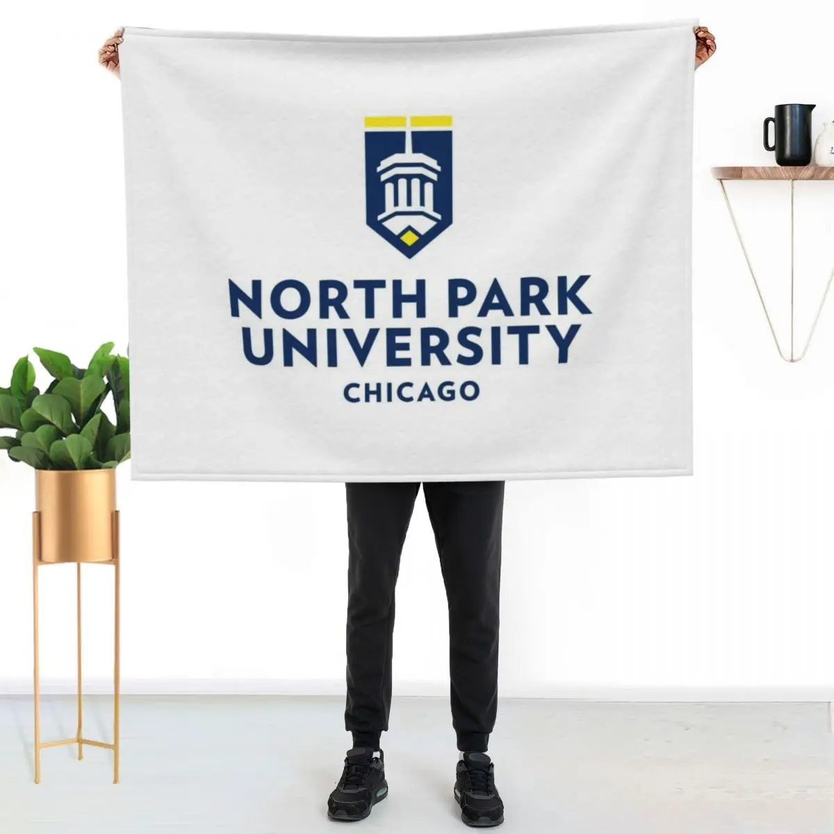 North Park College Throw Blanket Quilt Plush Large Luxury Brand for sofa Blankets