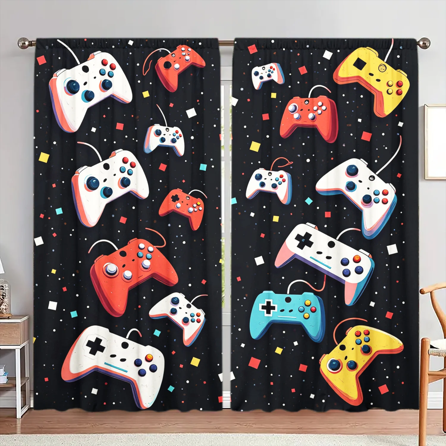 Home Decor Youtube Videos - Gamer Room Decor Gordijnen Zwarte achtergrond