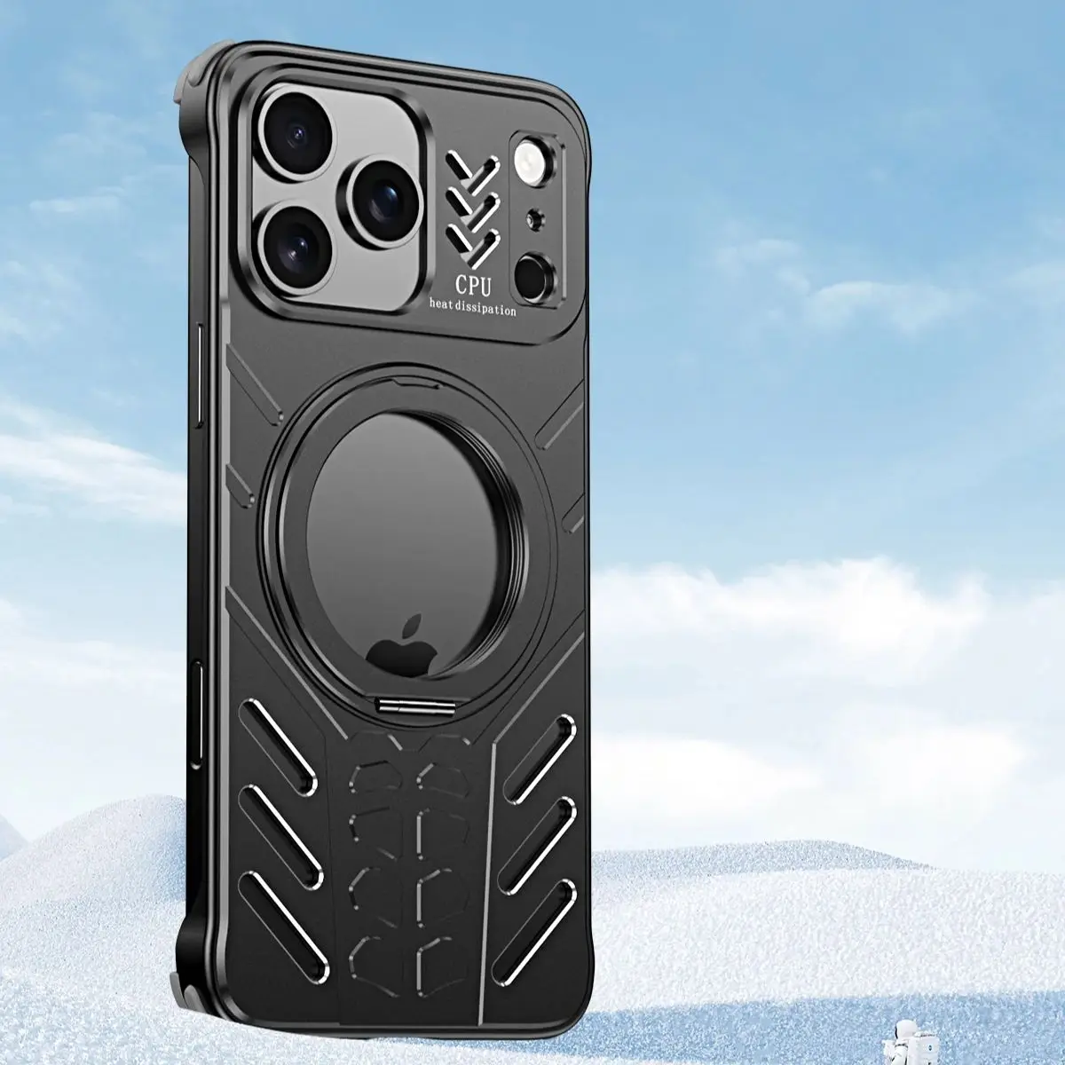 

Новое креативное, устойчивое к падению, устойчивое к царапинам и сплаву, простое поступление для iPhone 15, 16, 17 Pro Max, защитный чехол с кронштейном