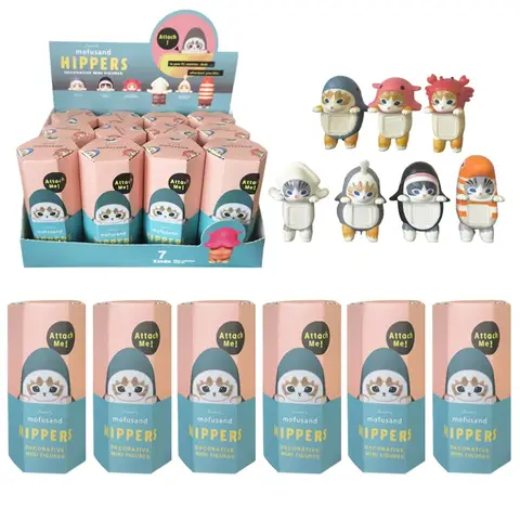 2026 New Mofusand Blind Box Hippers Mini Figure Shark Cat Action Figure Toys For Fans Children Christmas Gift