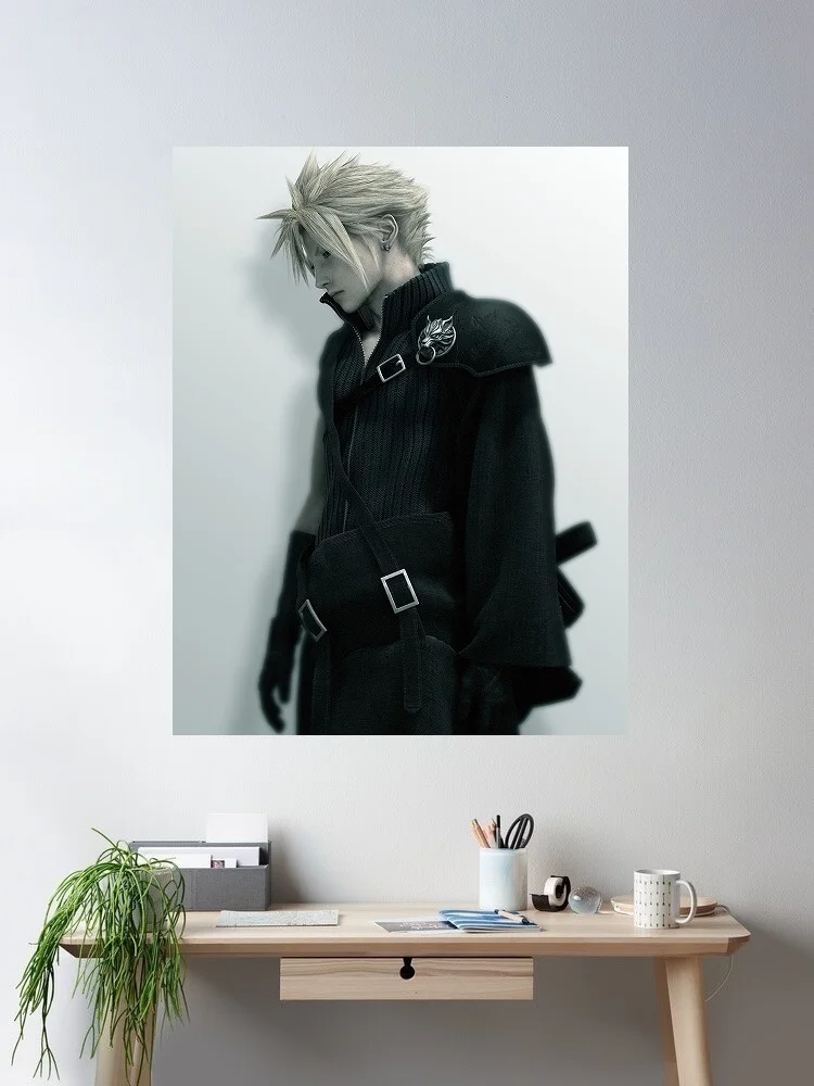 Final Fantasy VII Game, Art Print Silk Poster Home Wall Decor