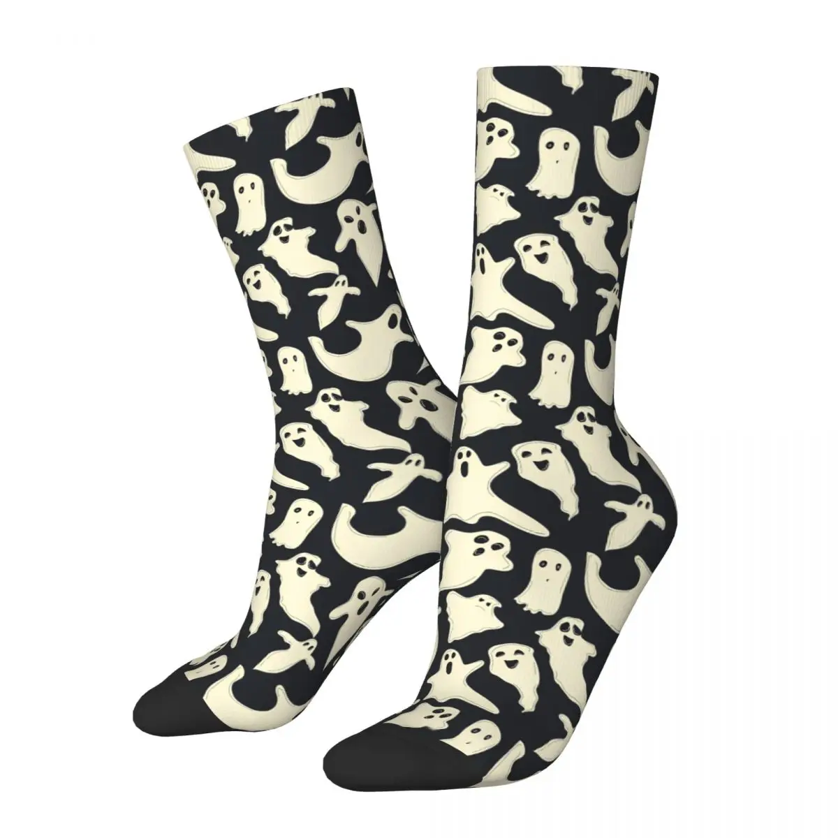 Ghost Ghosted Spooky Spirit Mysterious Phantoms Halloween Unisex Winter Socks Hip Hop Happy Socks street style Crazy Sock