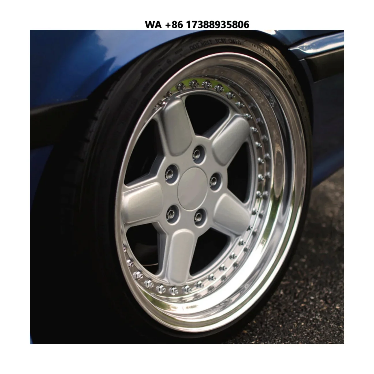 Bku Forged 3piece Split Rim Wheels for E30 E36 E46 F30 G20 17 18 Inch Staggered 5x112 5*120 Alloy Racing Wheels Rims Felgen
