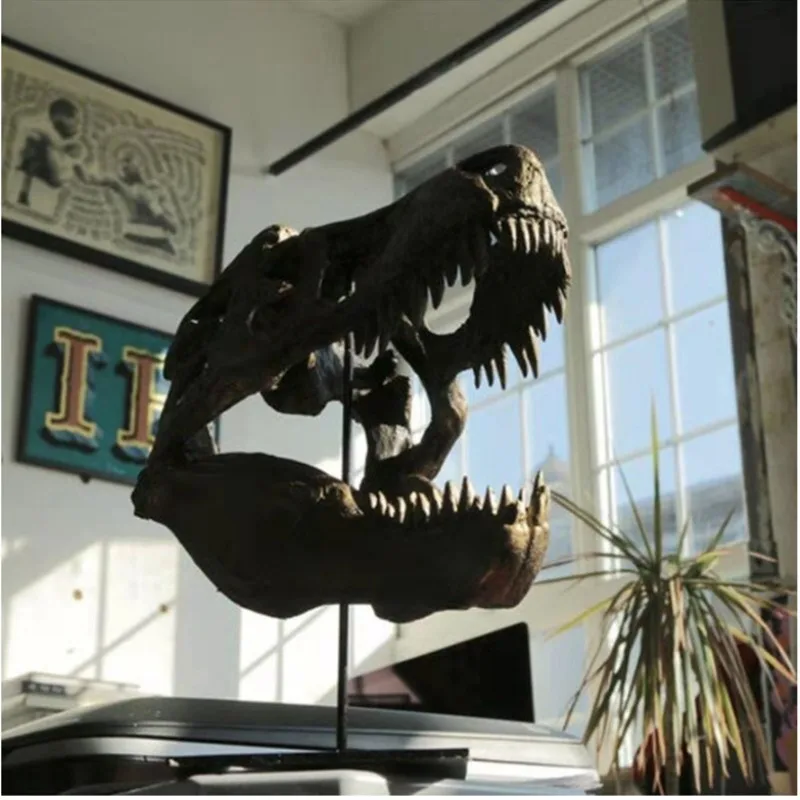 Overlord Dragon Head Model, Dinosaur Skull Display, Resin Craftsmanship Ornament, Home Decoration Crafts