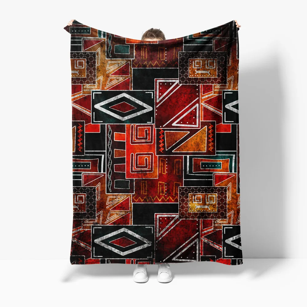 

Одеяло с геометрическим узором, мягкое, теплое, уютное, диван-кровать, декоративное одеяло, подарок