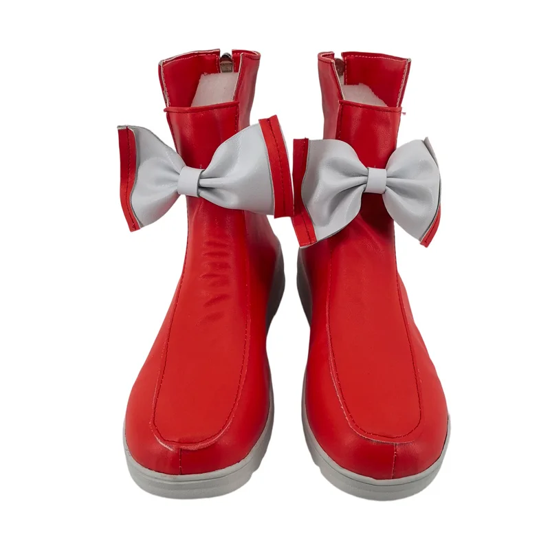 Game Touhou Project Fujiwara no Mokou Cosplay Shoes Artificial Leather Boots For Women