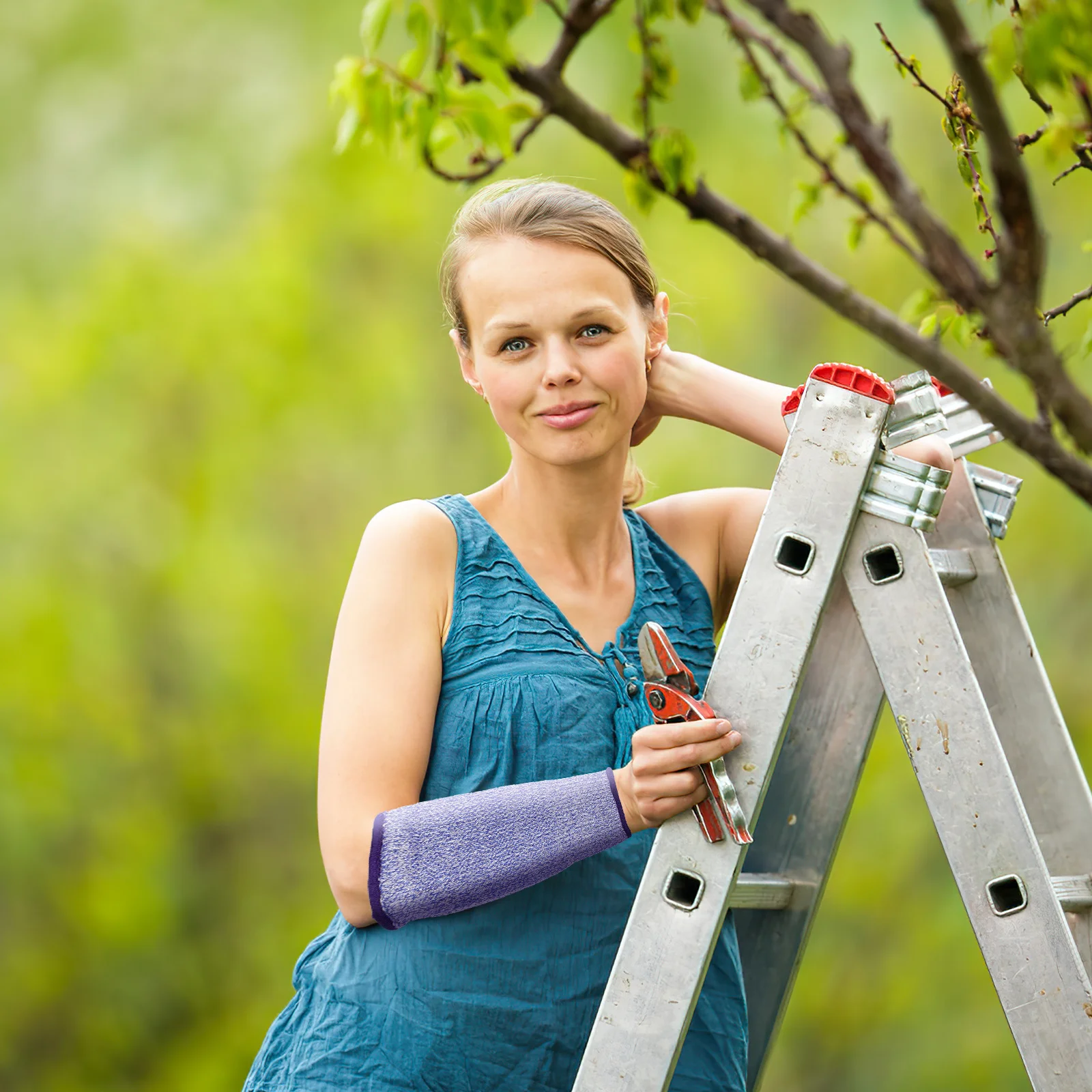 

10pcs Cut Resistant Arm Sleeve Forearm Protection Cover For Men Women Lightweight Safety Guard For Gardening Woodworking