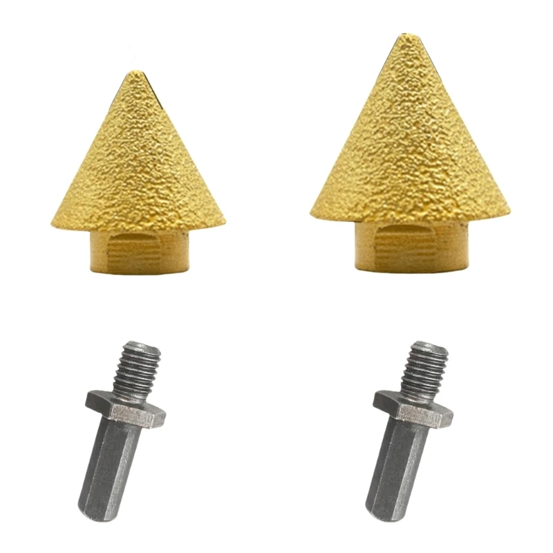 

2024 New Diamonds Cone Tile Bit 38/50mm ile Beveling Chamfer Bit with Extension Rod for Enlarging Chamfering Holes