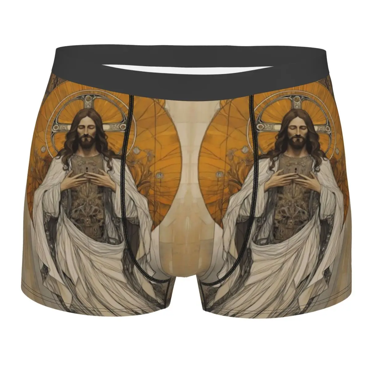 

Custom Male Cool Christ The Savior Jesus Underwear Boxer Briefs Men Breathable Shorts Panties Underpants