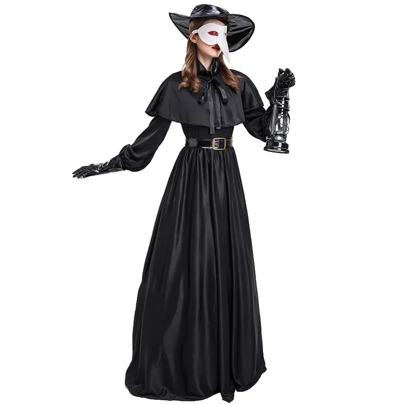 Medieval Steampunk Plague Doctor Bird Mask Cosplay Costume