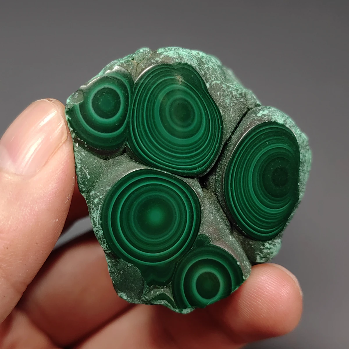 

C6-2A 1PCS 100% Natural Malachite Polished Mineral Rough Stone Slices Quartz and Crystals Repair Crystal Teaching Specimens