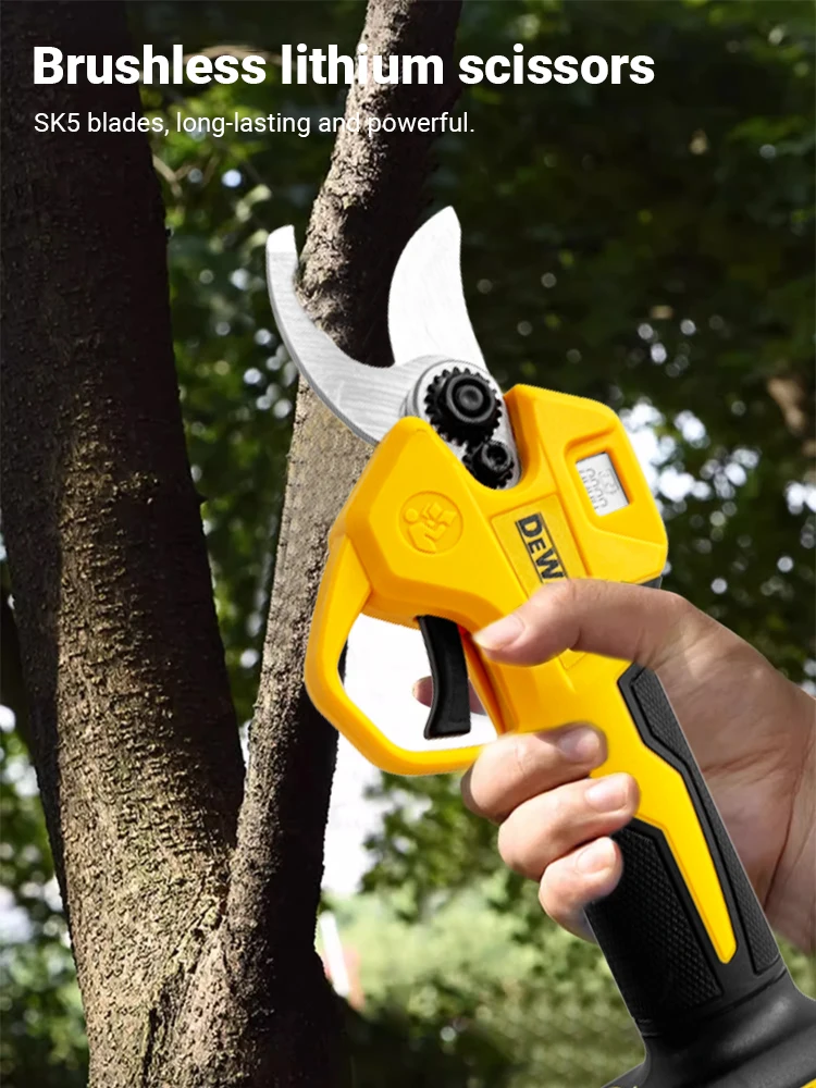 ديوالت فرش 45 مللي متر مقص التقليم الكهربائي لبطارية ديوالت 20 فولت شجرة الفاكهة اللاسلكية بونساي مقص كهربائي #6