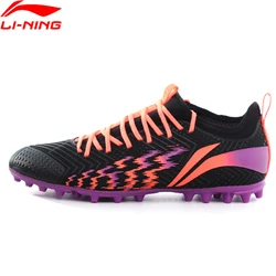 Li-Ning Men's Football Shoes AG Ground Breathable Anti-Slippery Sport Soccer Shoes LINING Footwear Wearable Sneakers YSFU015