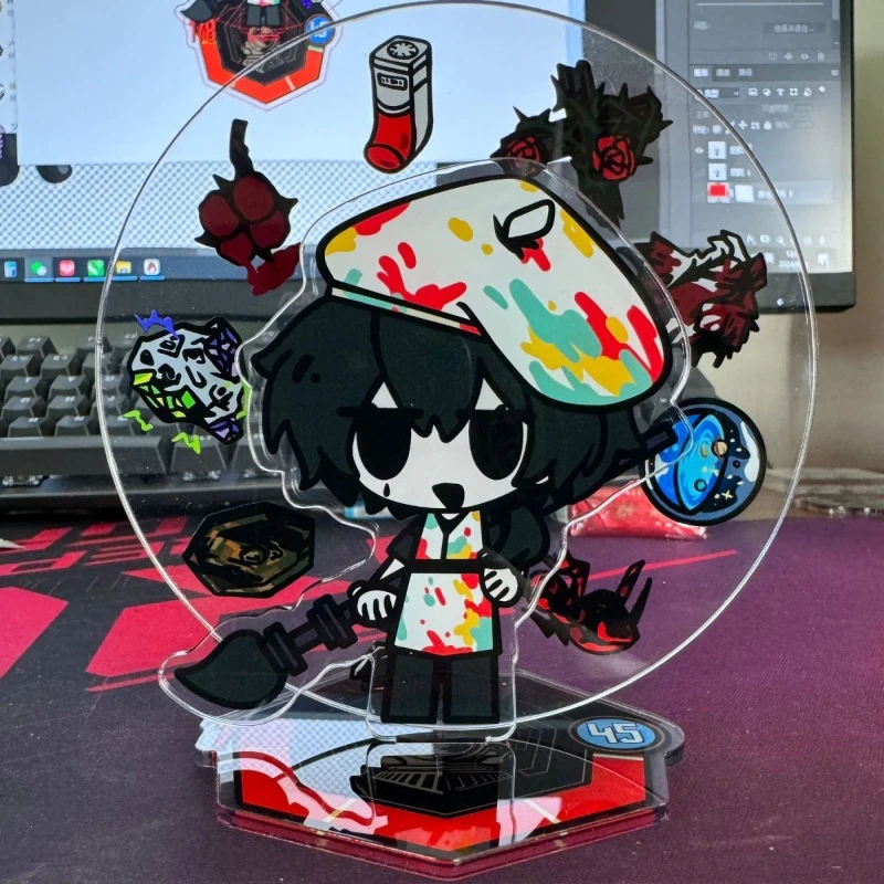 ‌‌‌Game Limbus Company Yi sang Cosplay Standing Plate Kawaii Acrylic Rotate Creative Figure Stand Desktop Decoration Ornament