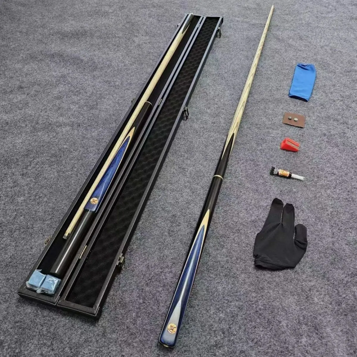 

10 мм Growsport продажа градиентного синего ясеня бильярдный кий китайский 8 шаров 3/4 сплит профессиональный снукерный кий