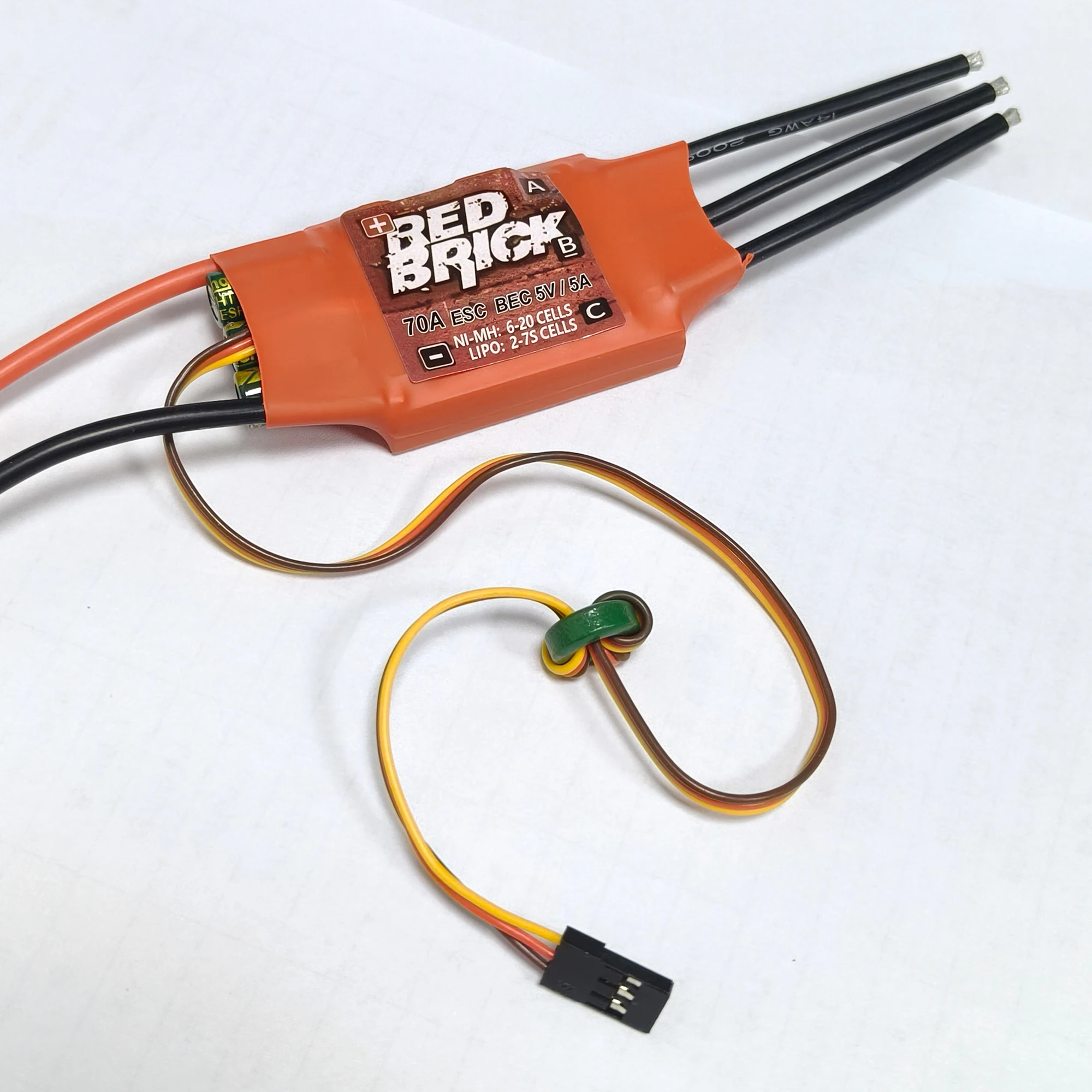 Rode Baksteen Borstelloze Electronic Speed Controller 200A125A 100A 80A 70A 50A Esc 5V/5A 5V/3A bec Voor Schip Model Onderdelen