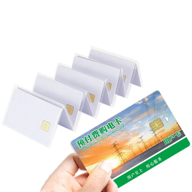 50/100pcs  SLE 4428 PVC Blank Card Contact IC smart Card