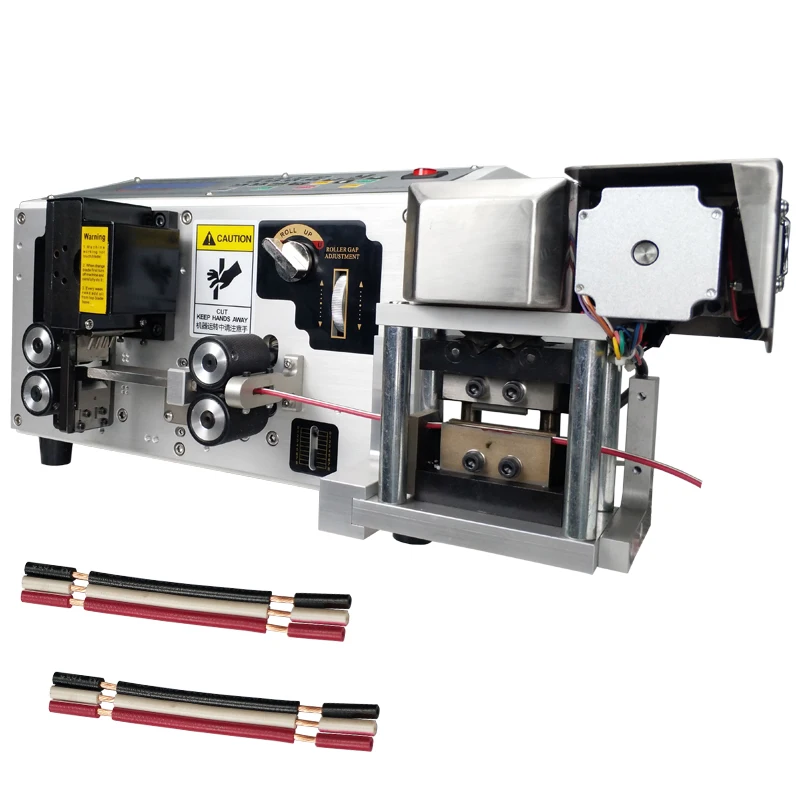 

HS-BX10 Wire Stripping Machine for Flat Ribbon Cable Cut Strip Split Automatic Rainbow Cable Split Cutting Stripping Machine