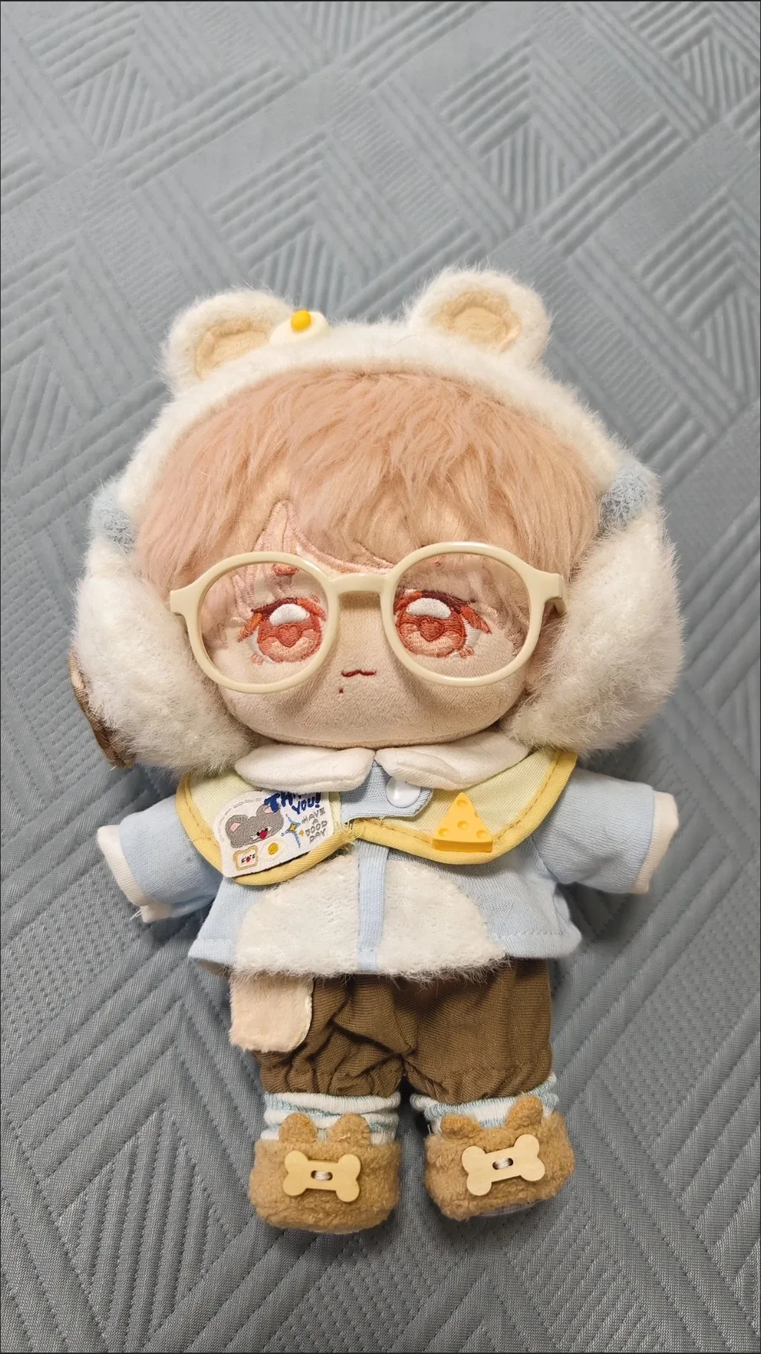 10cm Cotton Doll Clothing Set Kawaii Plush Doll Clothes Cute 4-piece Dress Up Set Doll Accessories Girl Gift Toy