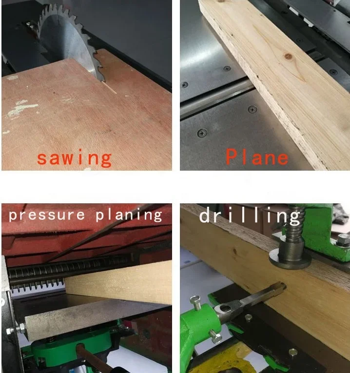 One Machine Multi-purpose Ten-in-one Desktop Planer Sawing Machine Multi Functional Woodworking Sawing Machine