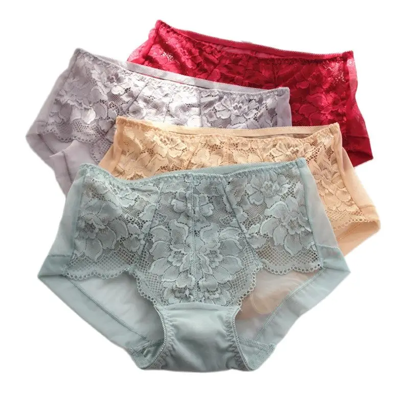 New Women's Panties Sexy Lace Briefs Seamless Underpants Female Underwear lingerie Tell Us Which 4 Color You Want Will Sent Soon