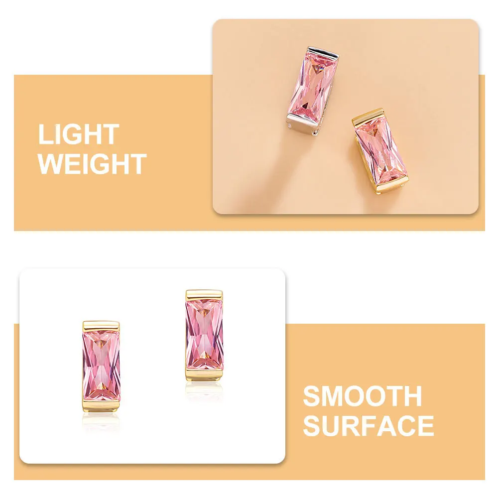 

2Pcs Big Zirconia Hip Hop Teeth Grills Metal Decorative Teeth Jewelry Lightweight Comfortable Fit for Rap Cosplay