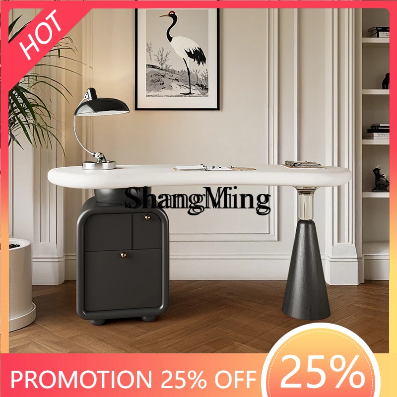 

SM домашнее освещение, роскошный домашний письменный стол из цельного дерева, современный простой компьютерный средневековый стол