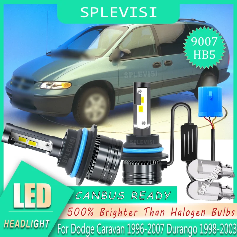 

Long-Lasting Clarity Efficient Heat Dissipation Headlight LED For Dodge Caravan 1996-2007 Durango 1998-2003 1999 2000 2001 2002