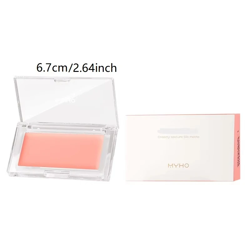 Multi-function Blush Cream Natural Cheek Face Rouge Cute  Peach Blusher Mud High Color Rendering Smooth Brightening Skin Tone